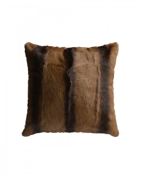 European brown wool fur sofa bed pillow cushion li...