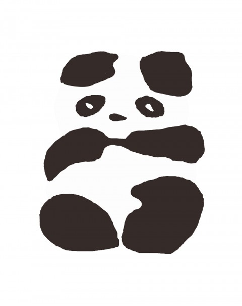 Cartoon children giant panda carpet INS style cute animation pad black and white bedside baby crawl pad thickened 