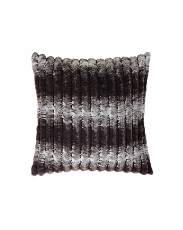 Fuzzy Striped Throw Pillow Covers Set of 2 Faux Fu...