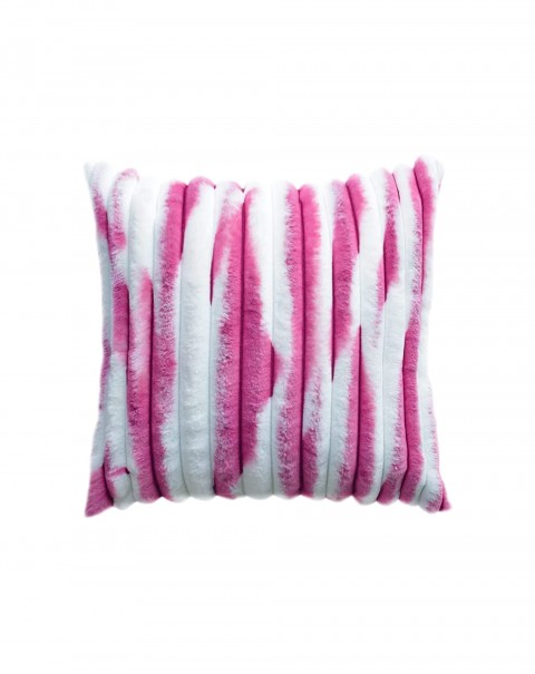Fuzzy Striped Throw Pillow Covers Set of 2 Faux Fur Super Soft Pillow Covers Square Pillowcases for Couch Sofa Bed Chair Car Living Room