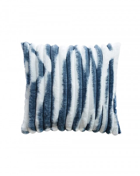 Fuzzy Striped Throw Pillow Covers Set of 2 Faux Fur Super Soft Pillow Covers Square Pillowcases for Couch Sofa Bed Chair Car Living Room