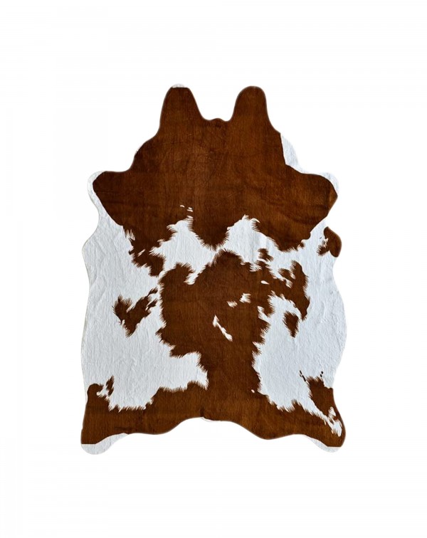 Black Cowhide Rug 8.3 ft x 6.2 ft Cow Print Rug Fa...