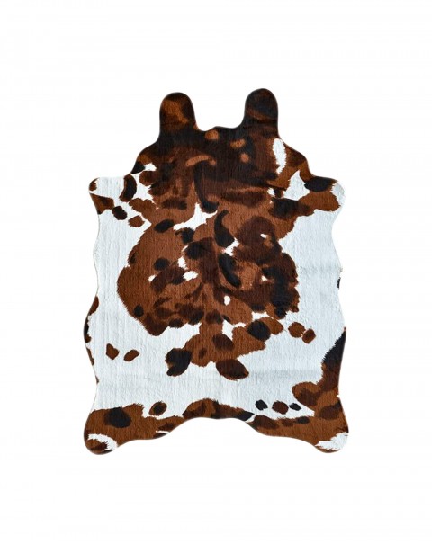 Cowhide Rug 6.6 ft x 4.6 ft Cow Print Rug Faux Animal Skin Rug for Living Room Bedroom Nursery