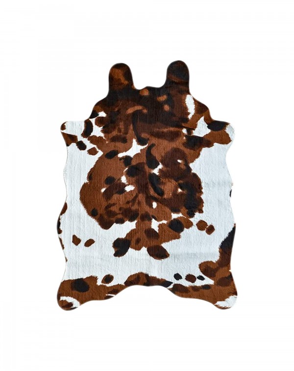 Cowhide Rug 6.6 ft x 4.6 ft Cow Print Rug Faux Ani...