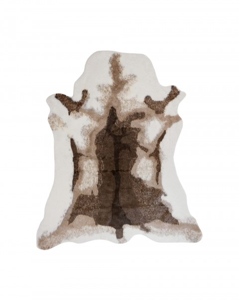 Faux Cowhide Rug 4.8'x5.4' - Cow Hide Rug - Cow Print Rug - Synthetic Cow Hides and Skins Rug - Cow Rugs for Living Room Bedroom & Office Made w/ Soft Backing Helps Protect Floors