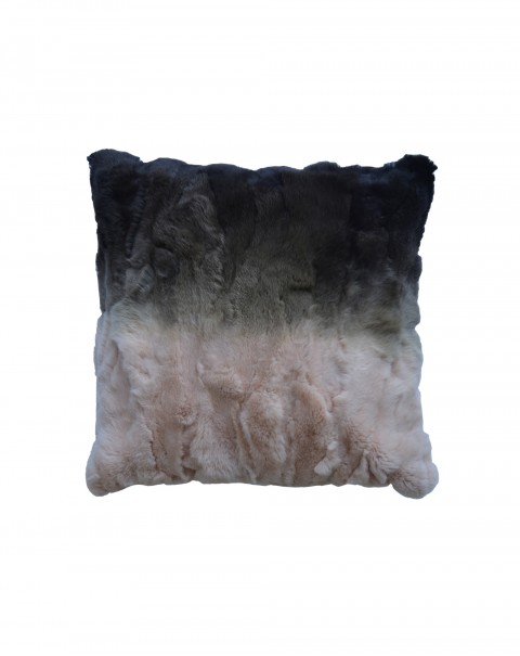 Fur Rex rabbit hair sofa model room American gradient color high-grade design cushion