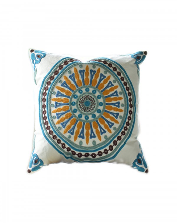 American idyllic high-end sofa embroidery pillow h...
