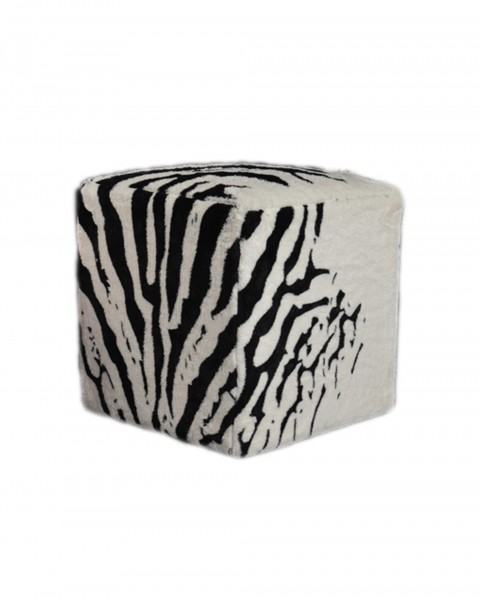 Generous stool solid wood cloth imitation cowhide stool European creative clothing store shoe stool living room reception zebra sofa