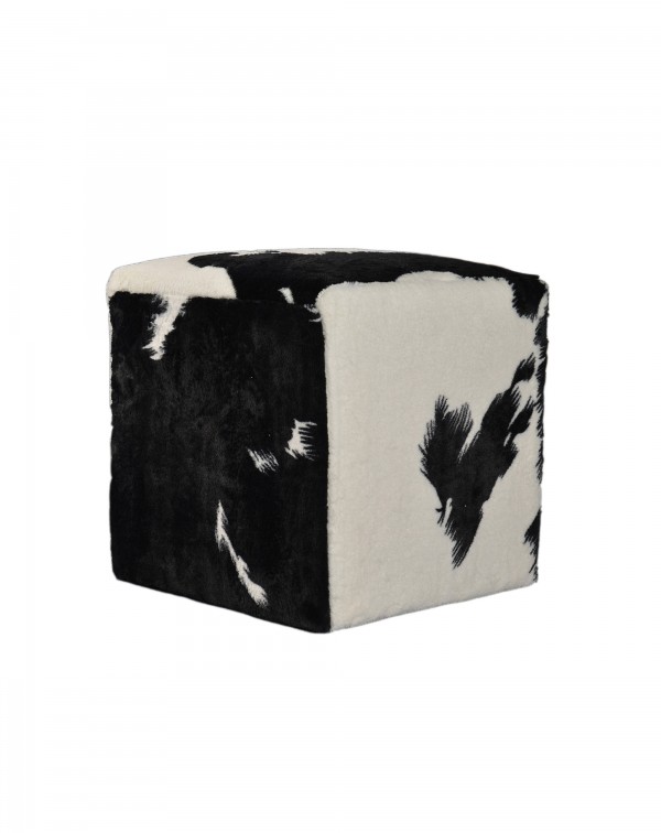 Generous stool solid wood cloth imitation cowhide ...