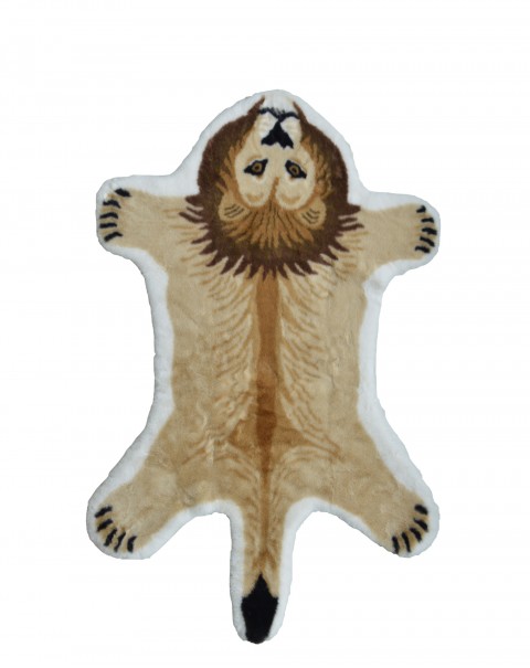 Small animal carpet cartoon abnormity tiger plush lion floor cushion wool lovely fawn leopard print chair sofa cushion