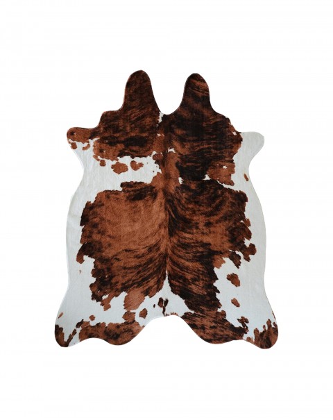 Tricolor Cowhide Rug 6.3 ft x 7.9 ft Faux Cowhide Rug Faux Fur Rug Cow Print Rug Faux Animal Skin Rug for Living Room Bedroom Nursery Western Decor