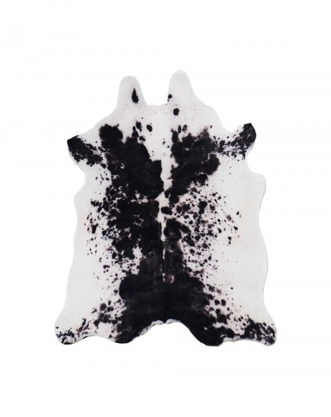 High simulation cowhide carpet American black and white cow print living room bedroom coffee table creative plush simple mat