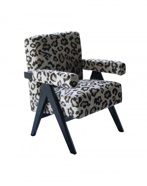 Nordic sofa computer chair single simple living room animal print Tiger chair soft and comfortable light luxury back leisure chair