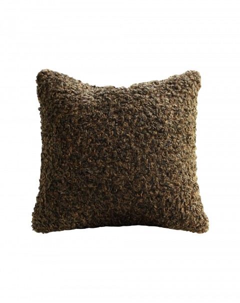 Curly long hair pillow fur plush sofa model room American solid color high-grade design cushion pillow