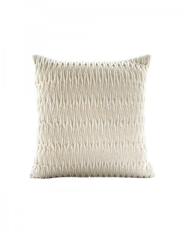 Fold quilted velvet throw pillow modern simple lig...