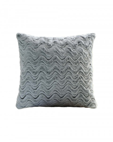 American short plush long hair throw pillow artificial wool sofa living room model room gray color high-grade designer cushion