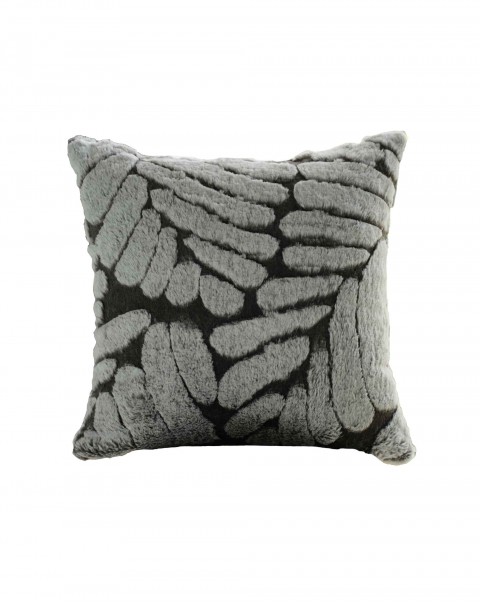 Nordic ins grey and white plush pillow simple European living room sofa model room soft pillow back