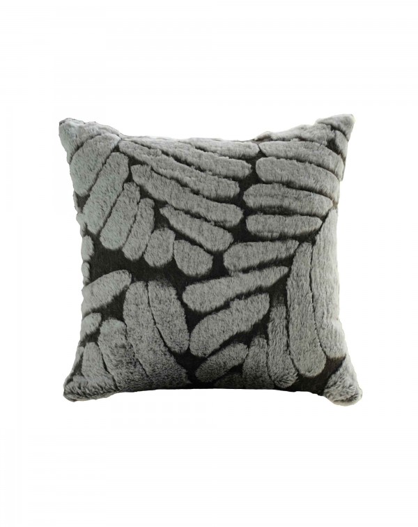 Nordic ins grey and white plush pillow simple Euro...