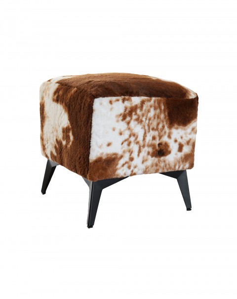 Imitation leather sofa stool single living room princess Ottoman for shoe stool square stool light luxury low stool simple foot stool